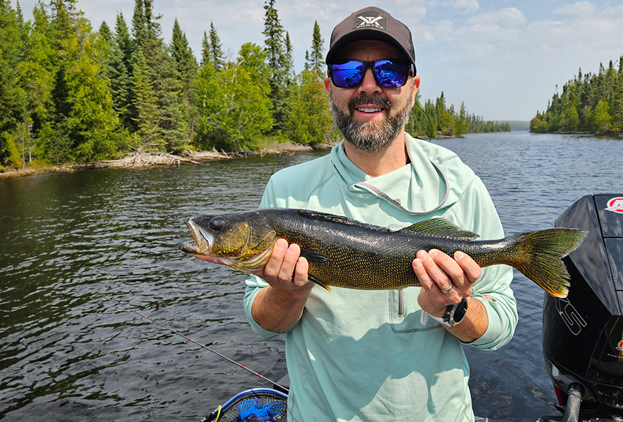 Catch Walleye in Caribou Lake Near Armstrong Station, Ontario